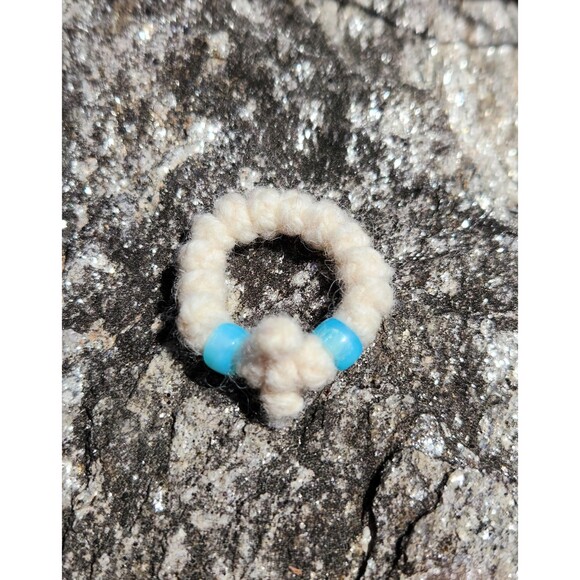 Handmade Mini Chotki Finger Prayer Rope 12 Knot Shetland Wool Orthodox Christian - Picture 5 of 5